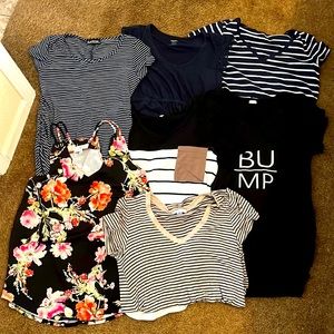 Lot of 7 Maternity Tops - Size M